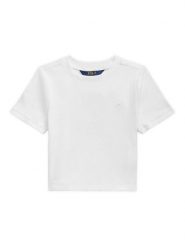 Polo Ralph Lauren T-Shirt 313A96144001 Biały Boxy Fit. Białe koszulki i t-shirty dziewczęce Polo Ralph Lauren, bez wzorów, z bawełny, bez kołnierzyka, bez ramiączek. Za 269.99 zł.