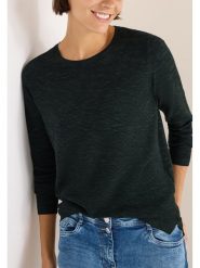 Cecil Koszulka w kolorze ciemnozielonym rozmiar: S. Zielone koszulki damskie Cecil, s, bez wzorów, bez kołnierzyka, bez ramiączek. Za 132.05 zł.