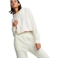Bluza z kapturem Puma Classics Cropped Hoodie, Kobiety. Białe bluzy damskie Puma, xs, bez wzorów, z bawełny, z kapturem. Za 390.00 zł.