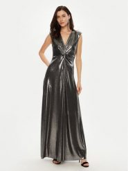 Rinascimento Sukienka wieczorowa CFC0019762002 Srebrny Regular Fit. Szare sukienki damskie Rinascimento, bez wzorów, z syntetyku, wizytowe, bez ramiączek. Za 589.99 zł.