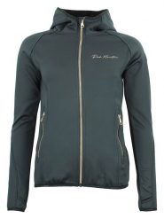 Peak Mountain Kurtka polarowa "Acampo" w kolorze czarnym rozmiar: S. Czarne kurtki damskie Peak Mountain, s, bez wzorów, z materiału, bez kaptura. Za 165.99 zł.