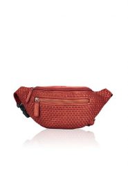 Bellicci Skórzana saszetka "Elliot" w kolorze czerwonym - 30 x 14 x 8 cm rozmiar: onesize. Czerwone nerki i saszetki damskie Bellicci, bez wzorów, z materiału. Za 195.99 zł.