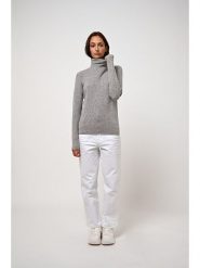 AUTHENTIC CASHMERE Kaszmirowy golf "Bise" w kolorze szarym rozmiar: L. Szare golfy damskie AUTHENTIC CASHMERE, l, bez wzorów, z kaszmiru, bez ramiączek. Za 215.21 zł.