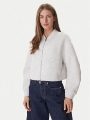 Calvin Klein Bluza LV047AB508 Beżowy Boxy Fit. Brązowe bluzy damskie Calvin Klein, xs, bez wzorów, z syntetyku, bez kaptura. Za 699.99 zł.