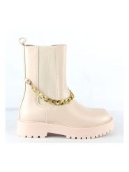 Foreverfolie Botki w kolorze beżowym rozmiar: 37. Brązowe botki damskie Foreverfolie, bez obcasa, bez zapięcia. Za 116.30 zł.