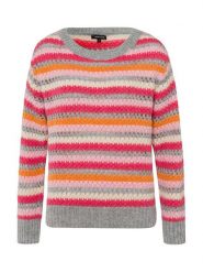 More & More Sweter w kolorze szaro-różowo-pomarańczowym rozmiar: 36. Pomarańczowe swetry klasyczne damskie More & More, z wełny, bez kołnierzyka. Za 140.53 zł.