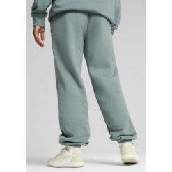 Spodnie dresowe unisex Essentials Elevated PUMA Green Moon. Zielone spodnie dresowe damskie Puma, s, bez wzorów, z dresówki. Za 219.00 zł.