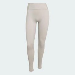 Legginsy All Me w wersji zimowej. Szare legginsy damskie Adidas, na zimę, l, bez wzorów, z elastanu, z podwyższonym stanem, na fitness i siłownię, ClimaWarm (Adidas). Za 299.00 zł.