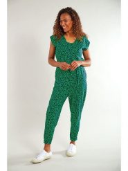 Frugi Kombinezon ciążowy "Eira" w kolorze zielonym rozmiar: 36. Zielone kombinezony damskie Frugi, bez wzorów, z bawełny, bez kołnierzyka, moda ciążowa, bez ramiączek. Za 123.25 zł.