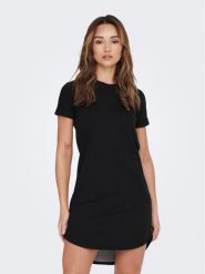 JDY Sukienka codzienna Ivy 15174793 Czarny Regular Fit. Czarne sukienki damskie JDY, bez wzorów, z bawełny, bez ramiączek. Za 89.99 zł.