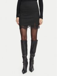 Morgan Spódnica mini 262-JBOK.F Czarny Slim Fit. Czarne spódnice damskie Morgan, bez wzorów, z wiskozy, mini. Za 319.99 zł.