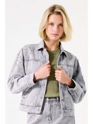 Garcia Kurtka dżinsowa w kolorze szarym rozmiar: S. Szare kurtki damskie Garcia, s, bez wzorów, z bawełny, bez kaptura. Za 165.99 zł.