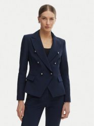 Rinascimento Marynarka CFC0127894003 Granatowy Slim Fit. Niebieskie marynarki i żakiety damskie Rinascimento, s, bez wzorów, z syntetyku. Za 799.99 zł.