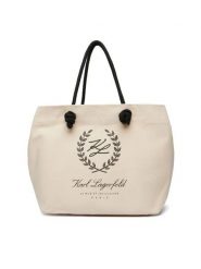 KARL LAGERFELD Torebka B1W46065 Beżowy. Brązowe torebki klasyczne damskie KARL LAGERFELD, z materiału, bez dodatków. Za 529.99 zł.