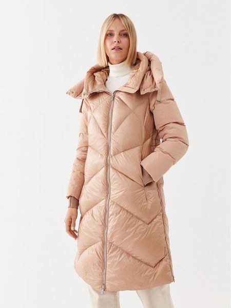Diego M Kurtka puchowa 22IP-R402 Beżowy Regular Fit. Brązowe kurtki damskie DIEGO M, m, bez wzorów, z puchu, bez kaptura. Za 2,459.99 zł.