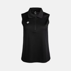 Koszulka techniczna ACAY W V3: wygoda, oddychalność i szybkie schnięcie. Czarne bluzki damskie Izas, m, bez wzorów, bez kołnierzyka, bez ramiączek. W wyprzedaży za 160.83 zł.