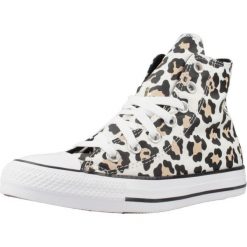 Buty CONVERSE CHUCK TAYLOR ALL STAR LEOPARD Nadruk zwierzęcy. Obuwie sportowe casual damskie Converse, z tkaniny, bez zapięcia. Za 330.99 zł.