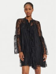 ViCOLO Sukienka koktajlowa TS0158 Czarny Regular Fit. Czarne sukienki damskie ViCOLO, bez wzorów, z syntetyku, wizytowe, bez ramiączek. Za 849.99 zł.