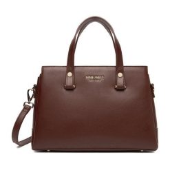 Torebka Nine West. Brązowe torebki klasyczne damskie Nine West, bez dodatków. Za 279.99 zł.