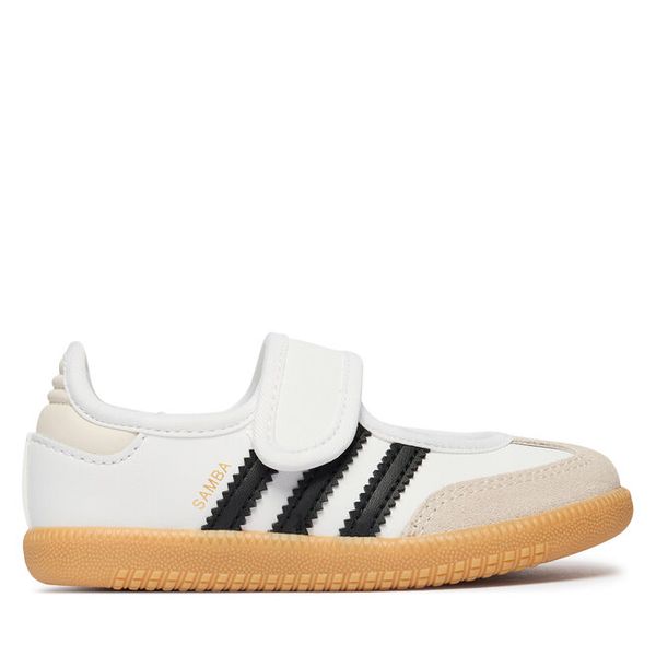 Baleriny adidas. Białe baleriny dziewczęce Adidas, bez wzorów, bez obcasa, bez zapięcia. Za 219.99 zł.