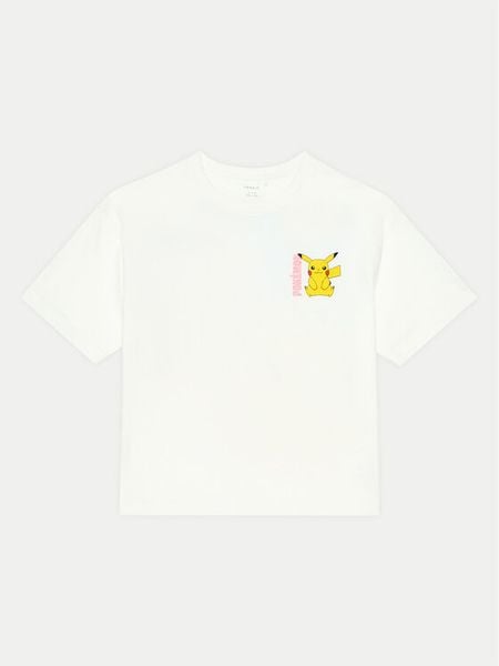 NAME IT T-Shirt 13238555 Biały Relaxed Fit. Białe koszulki i t-shirty dziewczęce Name it, bez wzorów, z bawełny, bez kołnierzyka, bez ramiączek. Za 59.99 zł.
