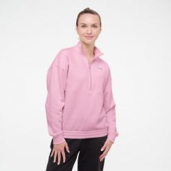 Bluza damska Puma Gym & Pilates. Czerwone bluzy damskie Puma, m, bez wzorów, z bawełny, bez kaptura. Za 179.99 zł.