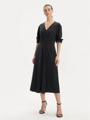 DKNY Sukienka codzienna D2A4BIAM Szary Regular Fit. Szare sukienki damskie DKNY, bez wzorów, z lyocellu, bez ramiączek. Za 469.99 zł.
