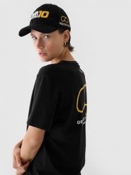 4F Czapka z daszkiem snapback uniseks 4F x Drift Masters - czarna S/M. Czarne czapki z daszkiem damskie 4F, na lato, bez wzorów, z bawełny. W wyprzedaży za 79.99 zł.