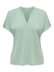 ONLY Bluzka w kolorze miętowym rozmiar: S. Zielone bluzki damskie Only, s, bez wzorów, bez kołnierzyka, bez ramiączek. Za 69.99 zł.