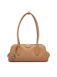 Calvin Klein Torebka Emblem Trio Pebble Shoulder Bag LV04F3743G Beżowy. Brązowe torebki klasyczne damskie Calvin Klein, ze skóry, bez dodatków. Za 649.99 zł.