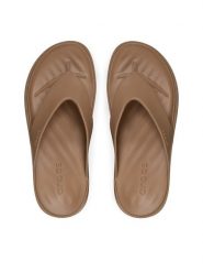 Crocs Japonki Getaway Platform Flip 209410 Brązowy. Brązowe klapki damskie Crocs, bez wzorów, z tworzywa sztucznego, bez obcasa, bez zapięcia. Za 189.99 zł.