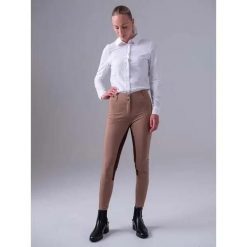 Damska koszula jeździecka z długim rękawem PS of Sweden Rebecca. Niebieskie koszule damskie PS OF SWEDEN, l, bez wzorów, z bawełny, eleganckie, bez kołnierzyka, bez ramiączek. Za 439.15 zł.