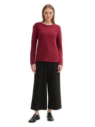 Tom Tailor Sweter w kolorze ciemnoczerwonym rozmiar: S. Czerwone swetry klasyczne damskie Tom Tailor, s, z bawełny, bez kołnierzyka. Za 65.85 zł.