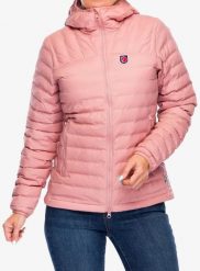 Kurtka ocieplana damska Fjallraven Expedition Latt Hoodie. Czerwone kurtki damskie Fjällräven, na zimę, s, bez wzorów, z materiału, bez kaptura. Za 959.99 zł.