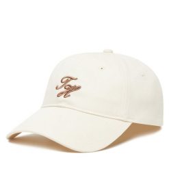 Czapka z daszkiem Tommy Hilfiger. Brązowe czapki z daszkiem damskie Tommy Hilfiger, bez wzorów. Za 149.99 zł.