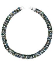 Pearl Addict Naszyjnik z pereł w kolorze tahiti - dł. 40 cm rozmiar: onesize. Niebieskie naszyjniki damskie Pearl Addict, z perłą. Za 434.99 zł.