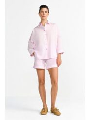 Rich & Royal Koszula w kolorze jasnoróżowym rozmiar: 38. Czerwone koszule damskie Rich & Royal, bez wzorów, bez kołnierzyka, bez ramiączek. Za 189.95 zł.