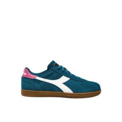 Trenerzy Diadora Tokyo. Niebieskie obuwie sportowe treningowe Diadora, ze skóry. W wyprzedaży za 328.50 zł.