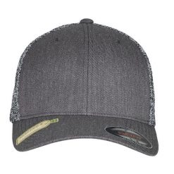 Melanżowa Czapka Trucker Cap. Czarne czapki damskie FLEXFIT, bez wzorów. Za 84.99 zł.