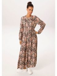 Aniston Sukienka w kolorze jasnoróżowo-czarnym rozmiar: 42. Brązowe sukienki damskie Aniston, bez wzorów, z wiskozy, bez ramiączek. Za 252.99 zł.