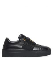 Elisabetta Franchi Sneakersy Low Cut Velcro F4A9-E0355-1251 S Czarny. Czarne buty sportowe dziewczęce Elisabetta Franchi, ze skóry, bez zapięcia. Za 969.99 zł.