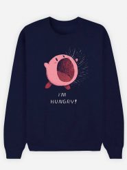 WOOOP Bluza "I'm Hungry" w kolorze granatowym rozmiar: XXL. Niebieskie bluzy damskie Wooop, m, bez wzorów, bez kaptura. Za 100.99 zł.