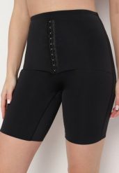 Czarna Bielizna modelująca Majtki Szorty z Wysokim Stanem Lirazelle. Czarna bielizna korygująca Born2be, bez wzorów, z jeansu. Za 39.99 zł.