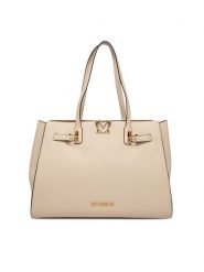 LOVE MOSCHINO Torebka JC4124PP1OLM0110 Écru. Shopper bag Love Moschino, bez wzorów, ze skóry, bez dodatków. Za 1,099.00 zł.