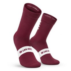 Skarpetki rowerowe Kolarstwo Siroko S1 Maroon Volata. Brązowe skarpetki damskie SIROKO, bez wzorów, z elastanu. Za 54.40 zł.