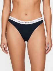 Tommy Hilfiger Komplet stringów UW0UW05530 Granatowy. Niebieskie komplety bielizny Tommy Hilfiger, bez wzorów, z bawełny. Za 169.99 zł.