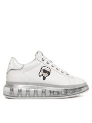 KARL LAGERFELD Sneakersy KL62630N Biały. Białe obuwie sportowe damskie KARL LAGERFELD, ze skóry, bez zapięcia. Za 639.99 zł.