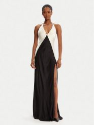 Bardot Sukienka koktajlowa Yve Contrast Halter 59315DB3 Czarny Regular Fit. Czarne sukienki damskie Bardot, bez wzorów, z wiskozy, wizytowe, bez ramiączek. Za 379.99 zł.