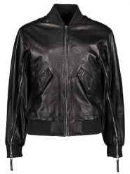 Apple of Eden Skórzana kurtka w kolorze czarnym rozmiar: 44. Czarne kurtki damskie Apple of Eden, bez wzorów, ze skóry, bez kaptura. Za 606.45 zł.