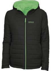 Kurtka damska Pro-X Elements Heike. Czarne kurtki damskie PRO-X ELEMENTS, bez wzorów, z materiału, z kapturem. Za 524.50 zł.